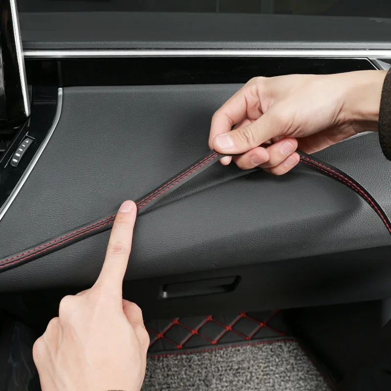 8M Auto Interior Self adhesive Decorative Line Auto Styling Dashboard Door PU Leather Decoration Automotive Accessories