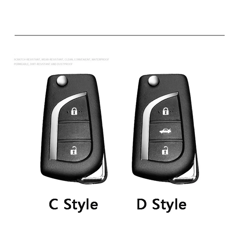 Soft TPU Car Key Case Fob Cover Accessories For Toyota Auris Corolla Avensis Verso Yaris Aygo Scion TC IM Camry RAV4 Forturner