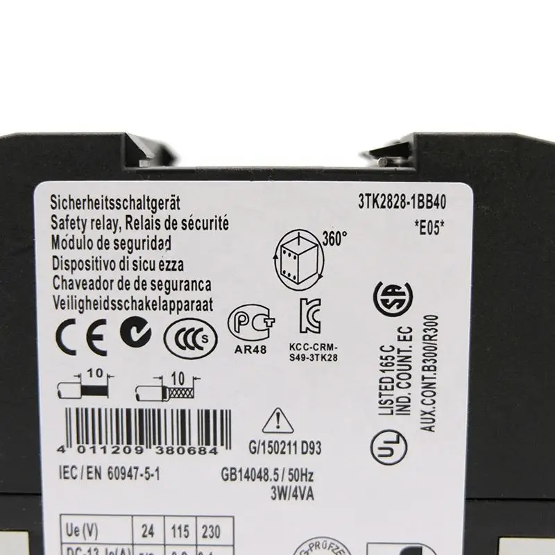 For 3TK2827-1BB40 Programming Safety Relay & Power Module Proximity Sensor-Plastic Material For Automation