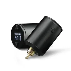 1500mAh Wireless Tattoo Power Supply Portable Fast Chargering Battery RCA Interface LCD Digtal Rotary Tattoo Machine Adapter
