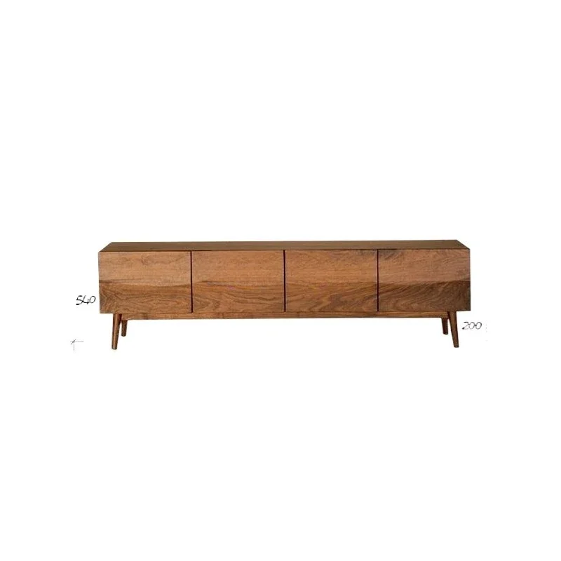 

Nordic all solid wood black walnut modern simple floor cabinet simple modern furniture audio-visual cabinet TV cabinet