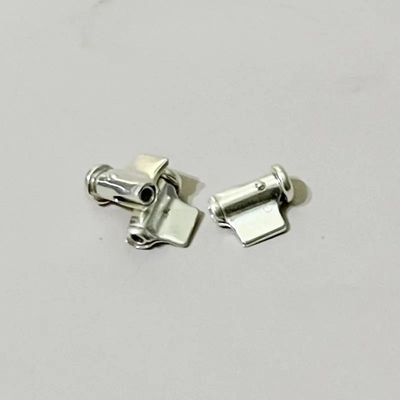 3pcs 925 Sterling silver Brooch pin pull tube DIY fittings Safety Brooch pin sleeve Brooch base  Pin Craft Findings