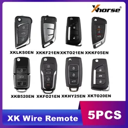 5pcs/lot Xhorse Wire Remotes XKLKS0EN XKKF21EN XKTO21EN XKKF05EN XKB520EN XKFO21EN XKHY25EN XKTO20EN 2nd Generation