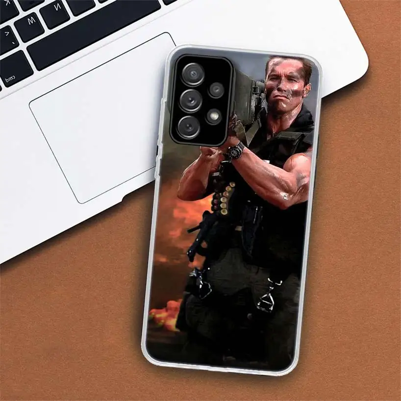 Custodia per telefono Terminator Schwarzenegger per Samsung Galaxy A55 A54 A53 A52 A15 A14 A13 A12 A35 A34 A33 A32 A25 A24 A23 A22 A