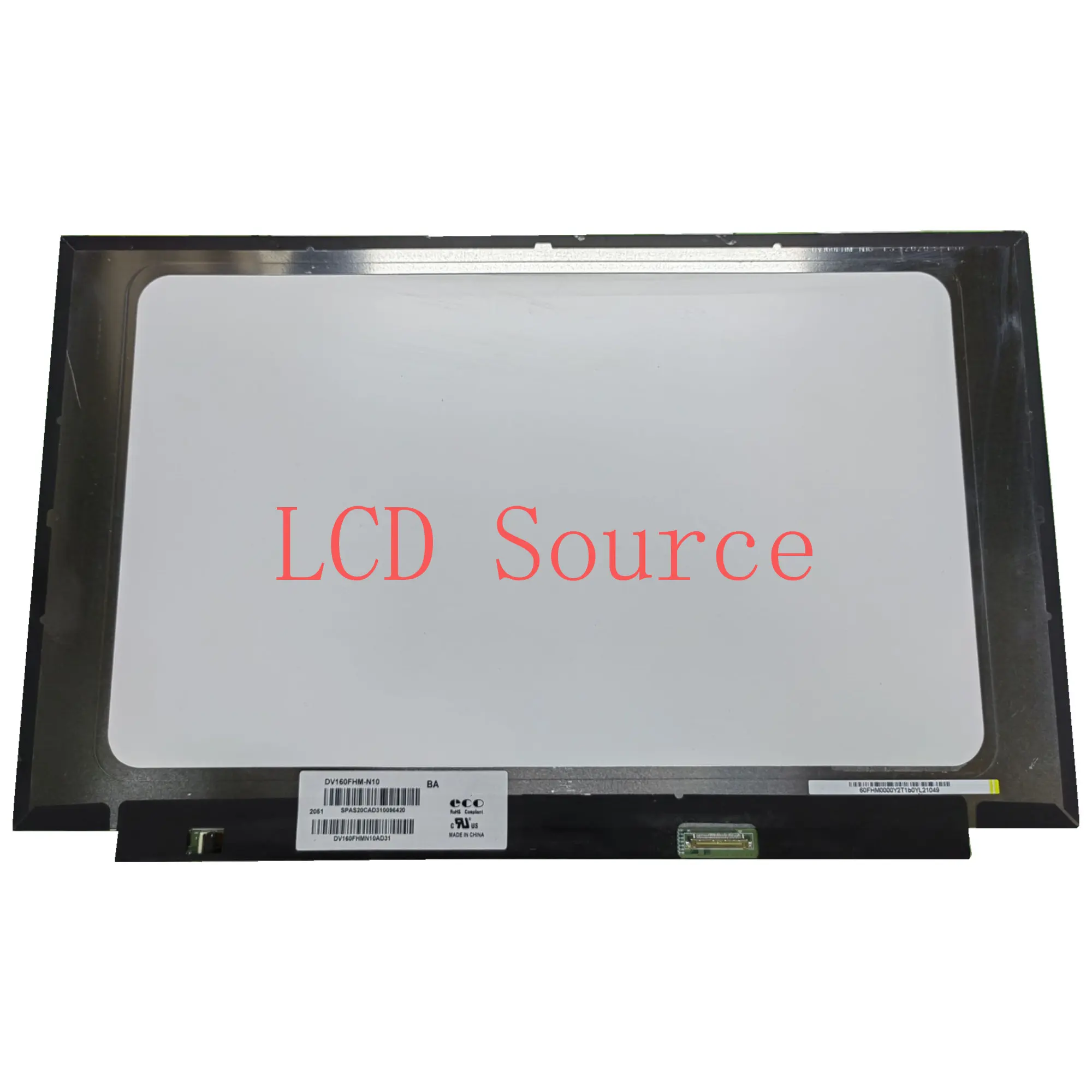 DV160FHM-N10 1920 × 1080 16.0 بوصة 30 دبابيس 60 هرتز شاشة LCD للكمبيوتر المحمول