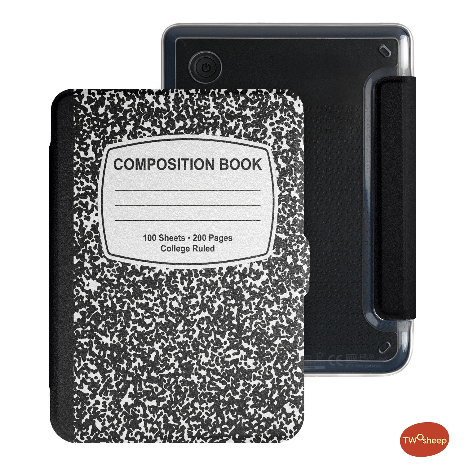 Etui w stylu zeszytu Twosheep do czytnika Kobo Clara BW / Clara Colour / Clara 2E 6 cali, magnetyczne, przezroczyste, z funkcją automatycznego włączania/wyłączania ekranu. — zdjęcie produktu 7