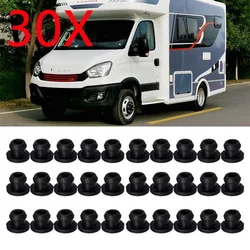 30Pcs Black Effective Reduce Scratches Heat Resistant RV Stove Grommet RV Car accessories