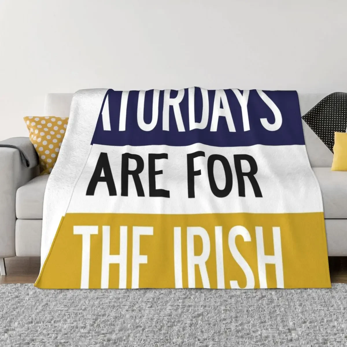 

saturdays are for the irish Throw Blanket Soft Plaid Hairy Tourist Blankets