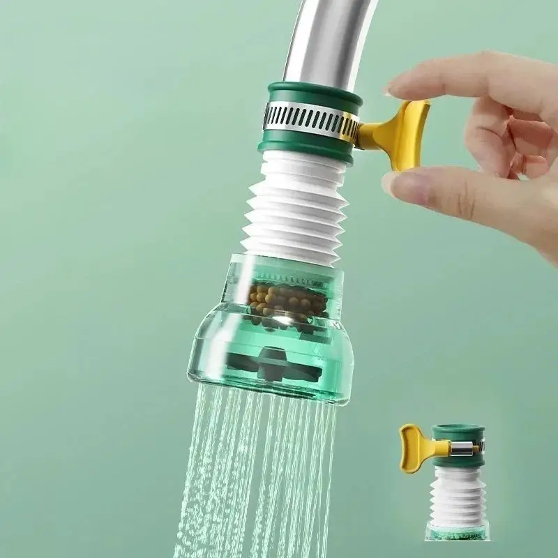 5Pcs faucet filter household tap water purifier showerhead splash proof extender booster  universal