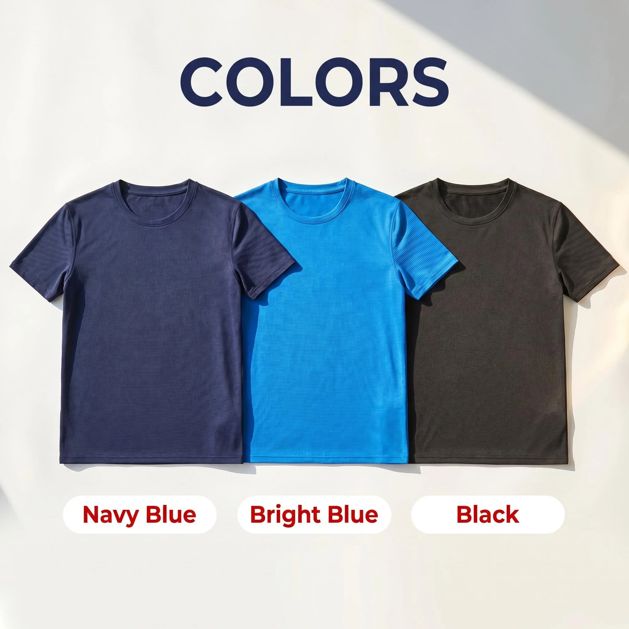 3 Pack Men Lightweight Quick Dry Short Sleeve T-shirts Breathable Undershirts Summer Base Layer Athletic Sweat Shirts for Sports
