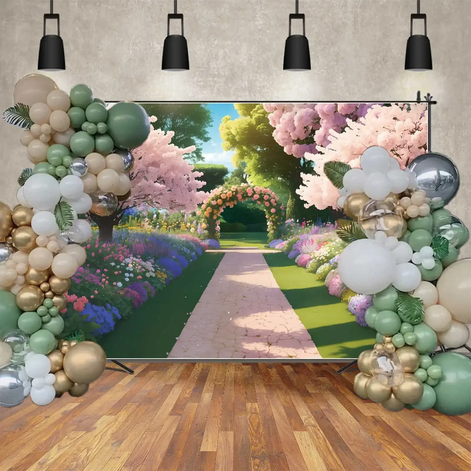 خلفيات مخصصة للتصوير الفوتوغرافي الأزهار ، خلفيات التصوير الفوتوغرافي ، الزهور والأوراق ، كشك صور الأطفال ، ديكور الزفاف