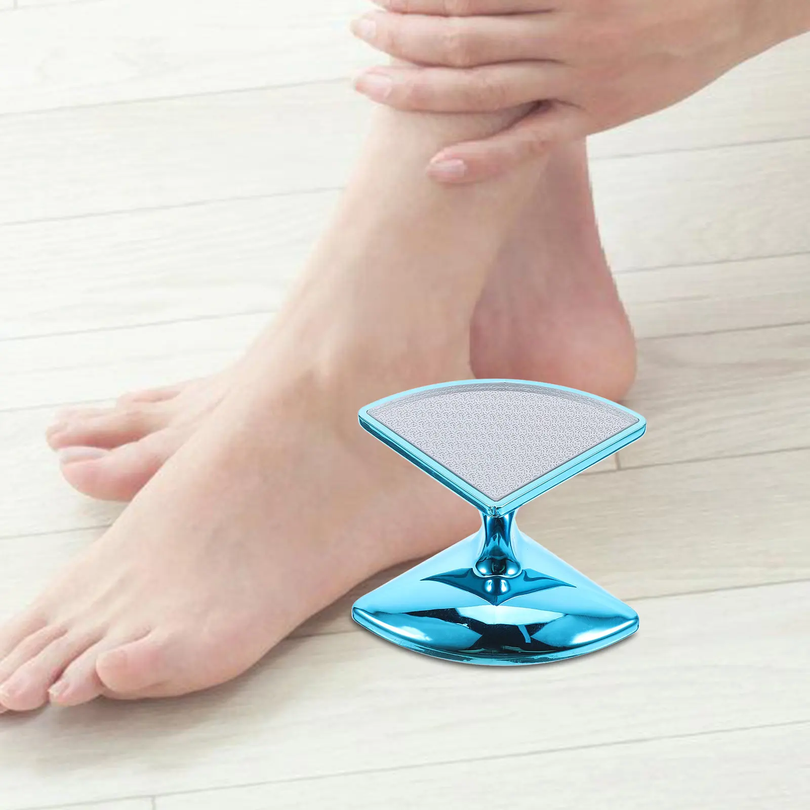 

Manual Foot File for Callus and Dead Skin Removal Strong ABS Electroplate Glass Build Comfortable Grip Foot Scrubber Exfoliating