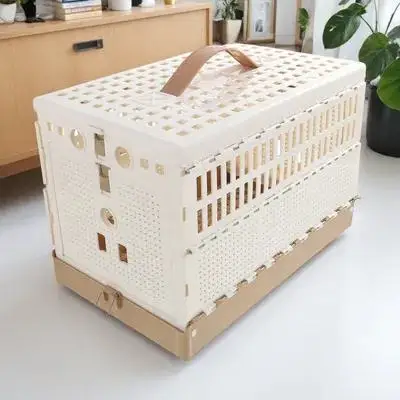 

Plastic Foldable Pigeon Cage Household Domestication Training Resting Portable Bird Cage Removable Bottom Tray Easy Assembly