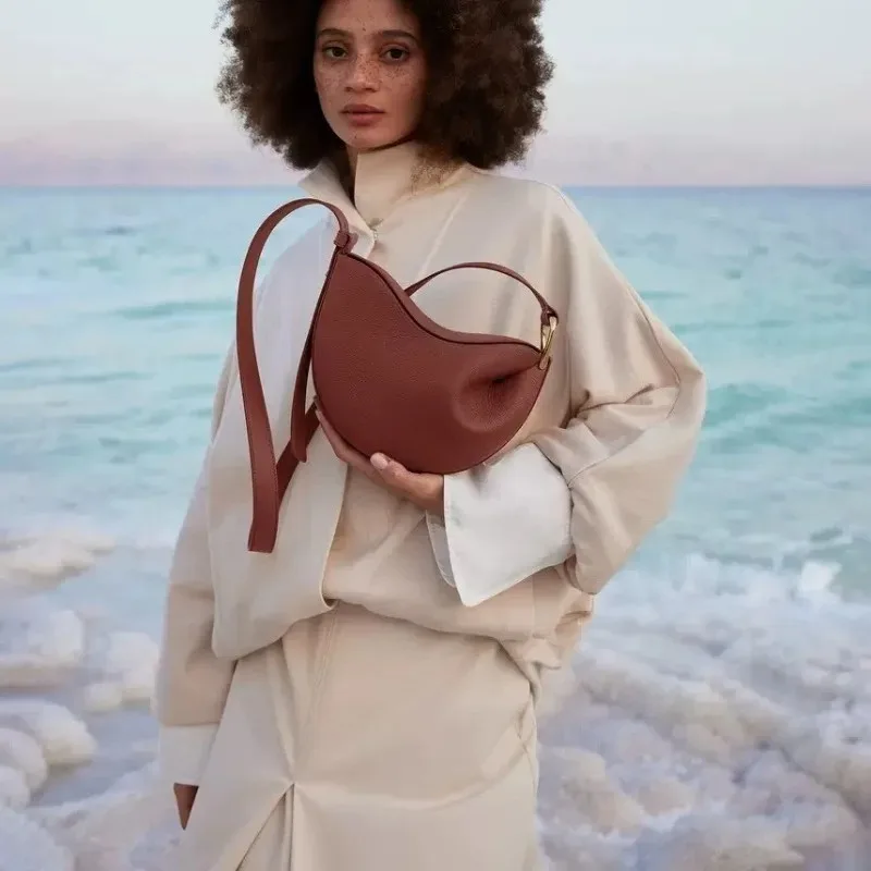 حقيبة البازلاء، حقيبة بولينج إن السرج، تصميم متخصص، حقيبة جلد تونكا، حقيبة كروس بكتف واحد #3