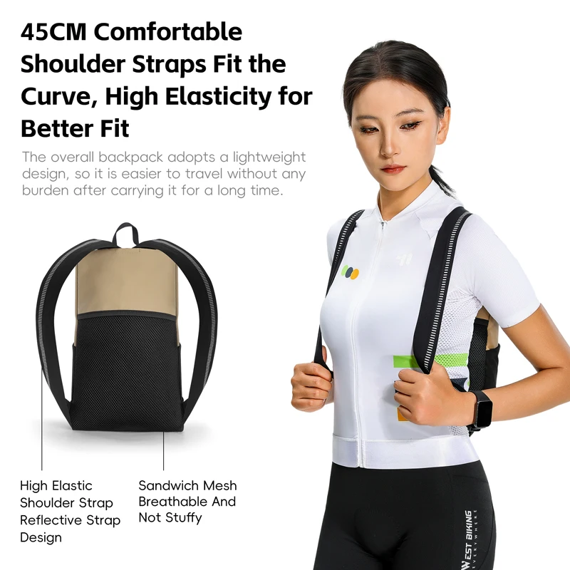 

3L Large Capacity Ultra Lightweight Portable Waterproof Bicycle Backpack Suitable for Highway Mountain Bike Hiking Travel Bag