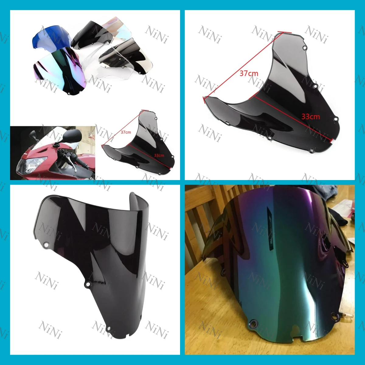 Motorcycle For Honda CBR 900 929 RR 2000 2001 CBR929 CBR929RR CBR900RR Double Bubble Windshield Deflector Protector Wind Screen
