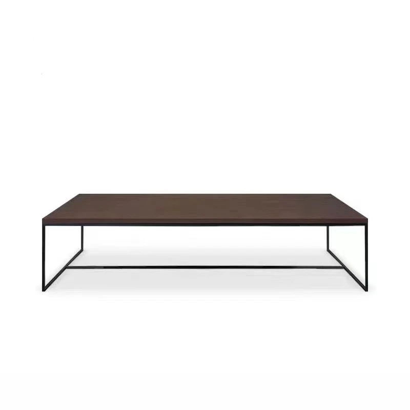 Coffee table living room household small apartment modern simple office tea table rectangular Italian minimalist solid wood