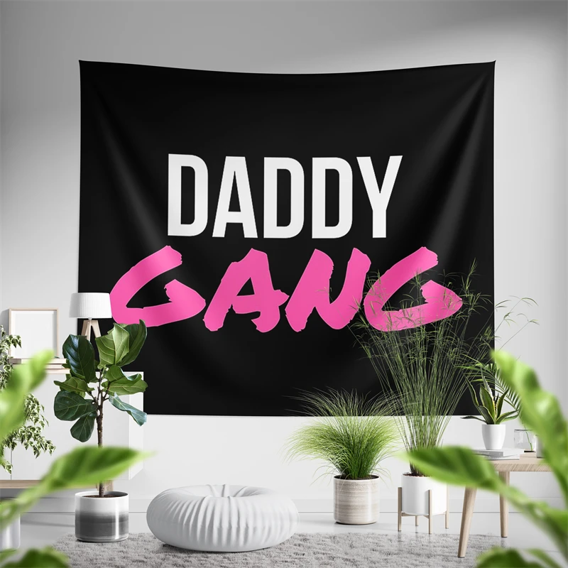 

Aertemisi Daddy Gang гобелен настенный художественный декор для спальни, гостиной, колледжа, общежития, вечерние фон для дома