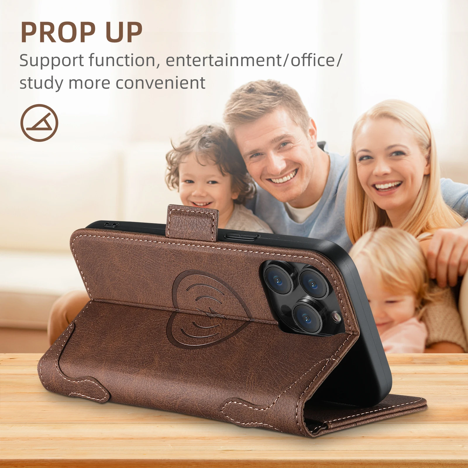 Kartenhalter-Brieftasche Flip-Cover Handyhülle Kompatibel mit Magnetischem Kabellosen Laden für iPhone 18 Pro Max 17 Air 16 Plus 15 14 – Detail 22