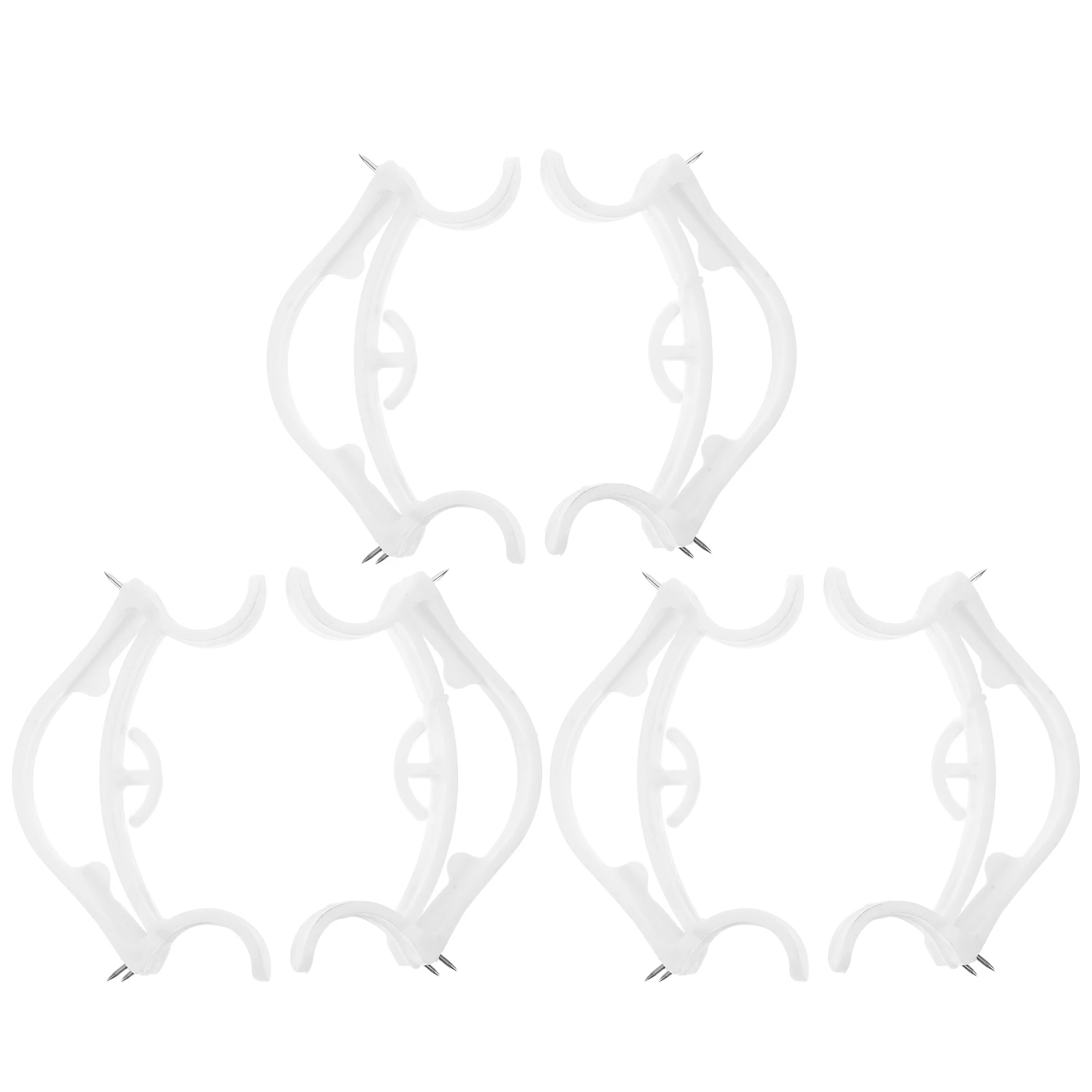 

6Pcs Non-Trace Wall Balloon Hook No Drill Installation Strong Plastic Hooks for Party Decorations Reusable Balloon Hooks