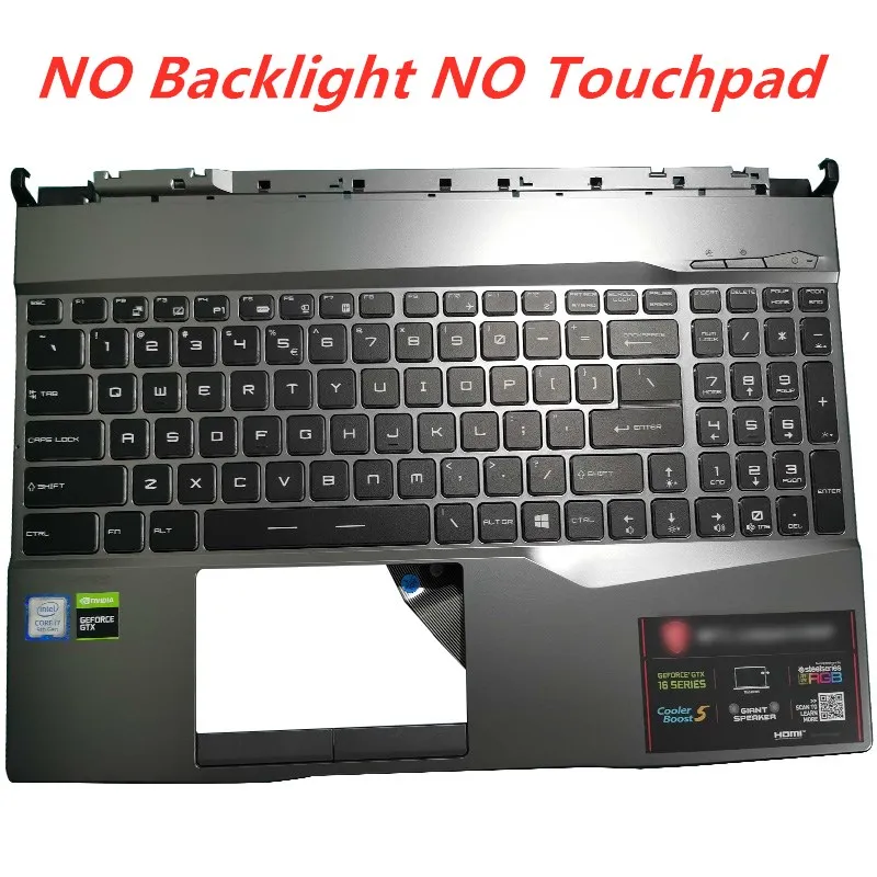 Original NEW Laptop Case Palmrest Upper Case With Touchpad Keyboard For MSI GE65 GL65 GP65 MS-16U1 Notebook Computer Case