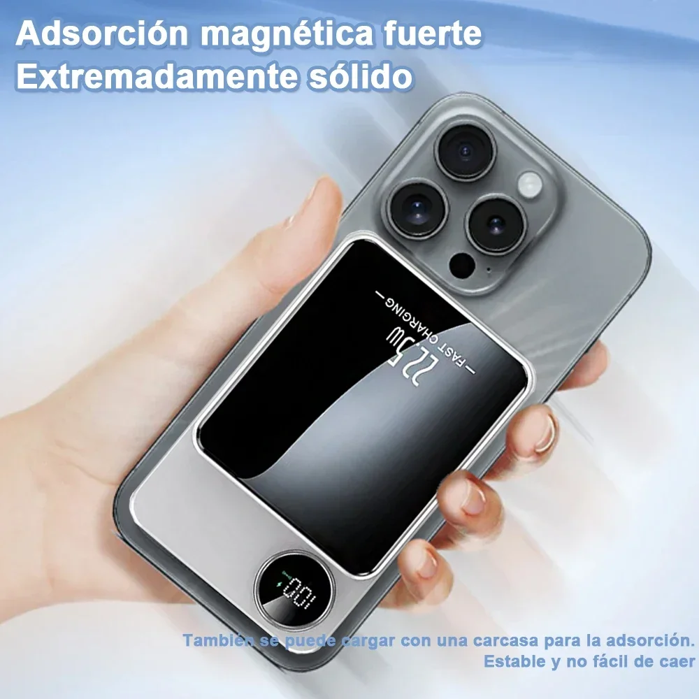 30000mAh Magnetic Power Bank 22.5W Fast Charging Portable Charger External Battery Wireless PowerBank for IPhone Huawei Xiaomi