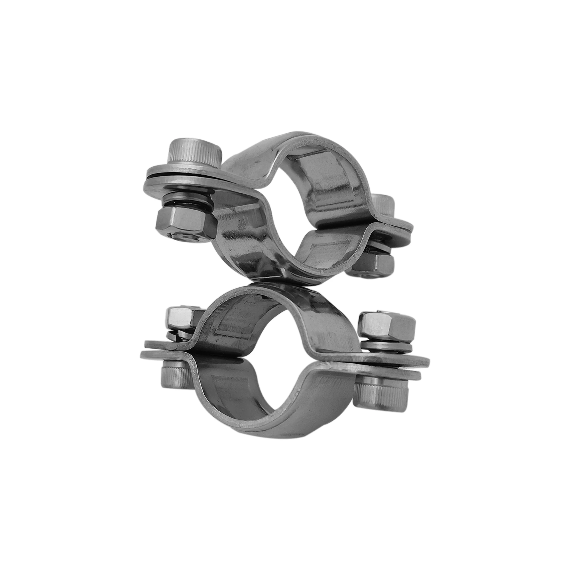 1 Pcs 360 degree rotation Swivel clamp Marine Grade Stainless steel Accessories Yacht Fishing Boat