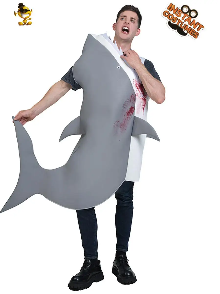 

Adult loween ark Performance Costume Funny Stage ow Suit Underwater World ark Outfit Women's Formal Wear PU Material