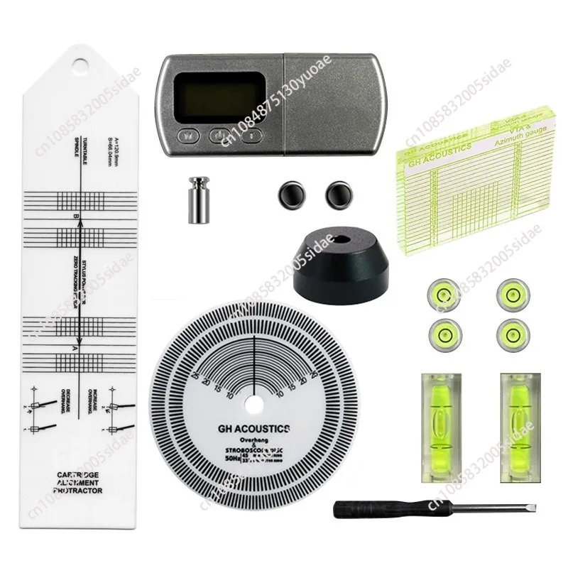 

High Quality Useful Pickup Calibration 45 RPM Adapter LCD Digital Dynamomter Turntable Stylus Vinyl Phono Cartridge Tuning Kit
