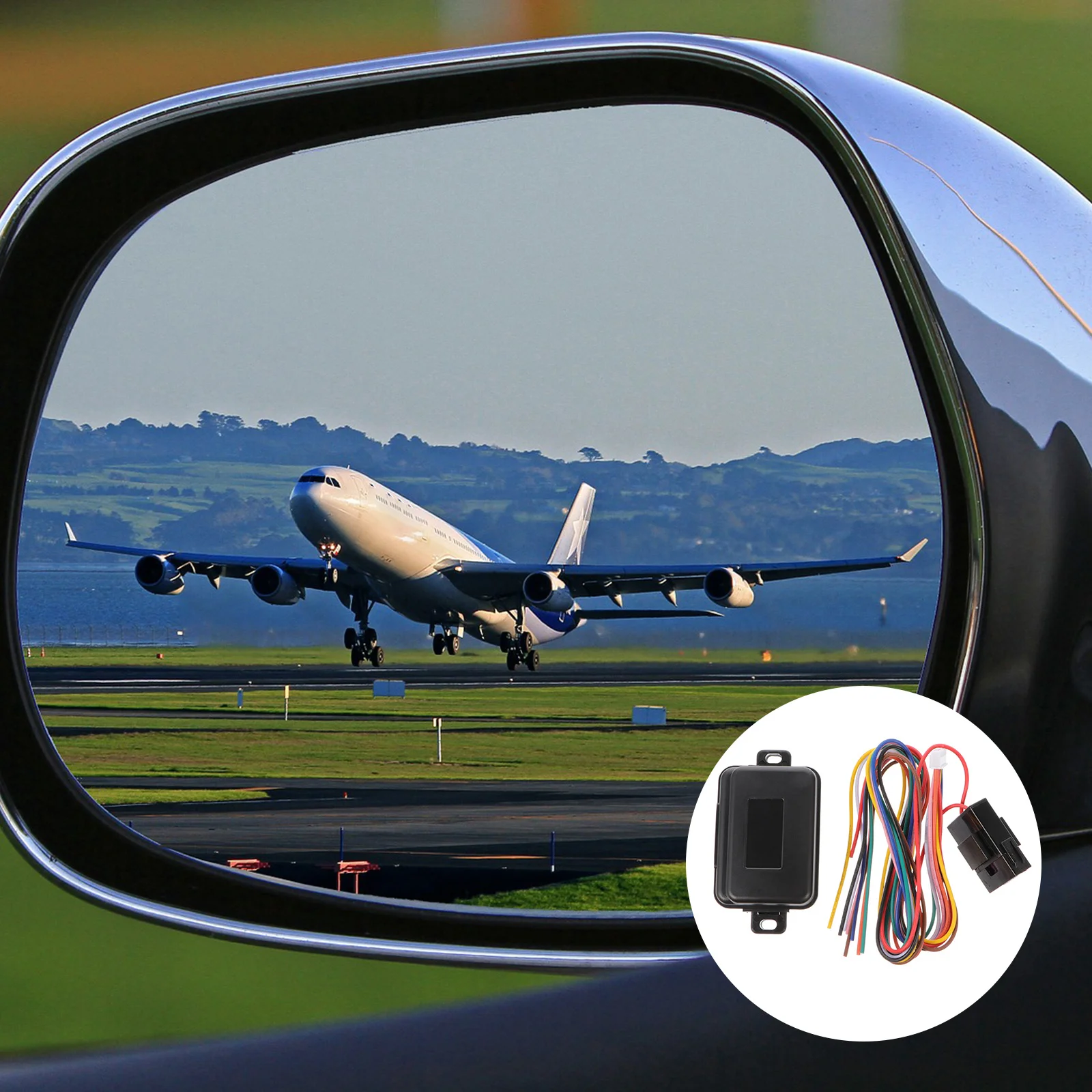 

Auto Folding Control Module For Car Side Rear View Mirror Automatic Expand Retract Function Compatible With Remote Unlock Start