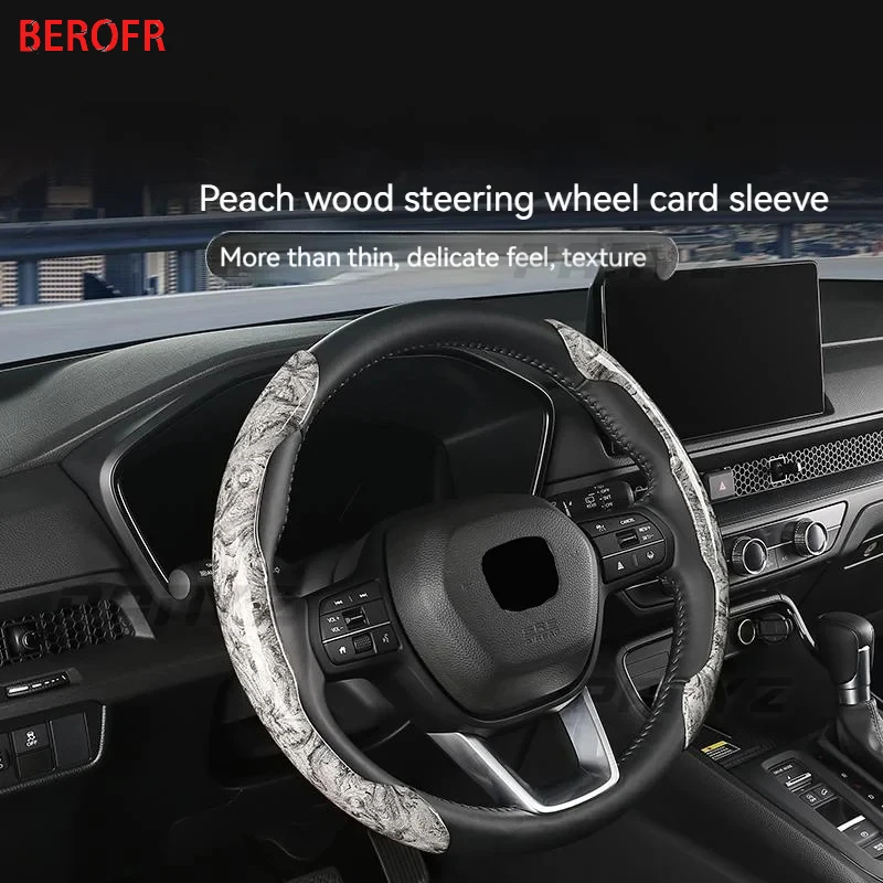 peach wood color Steering Wheel Cover For Mercedes Benz Viano W639 Vito 2003-2014 Sprinter 2006-2013