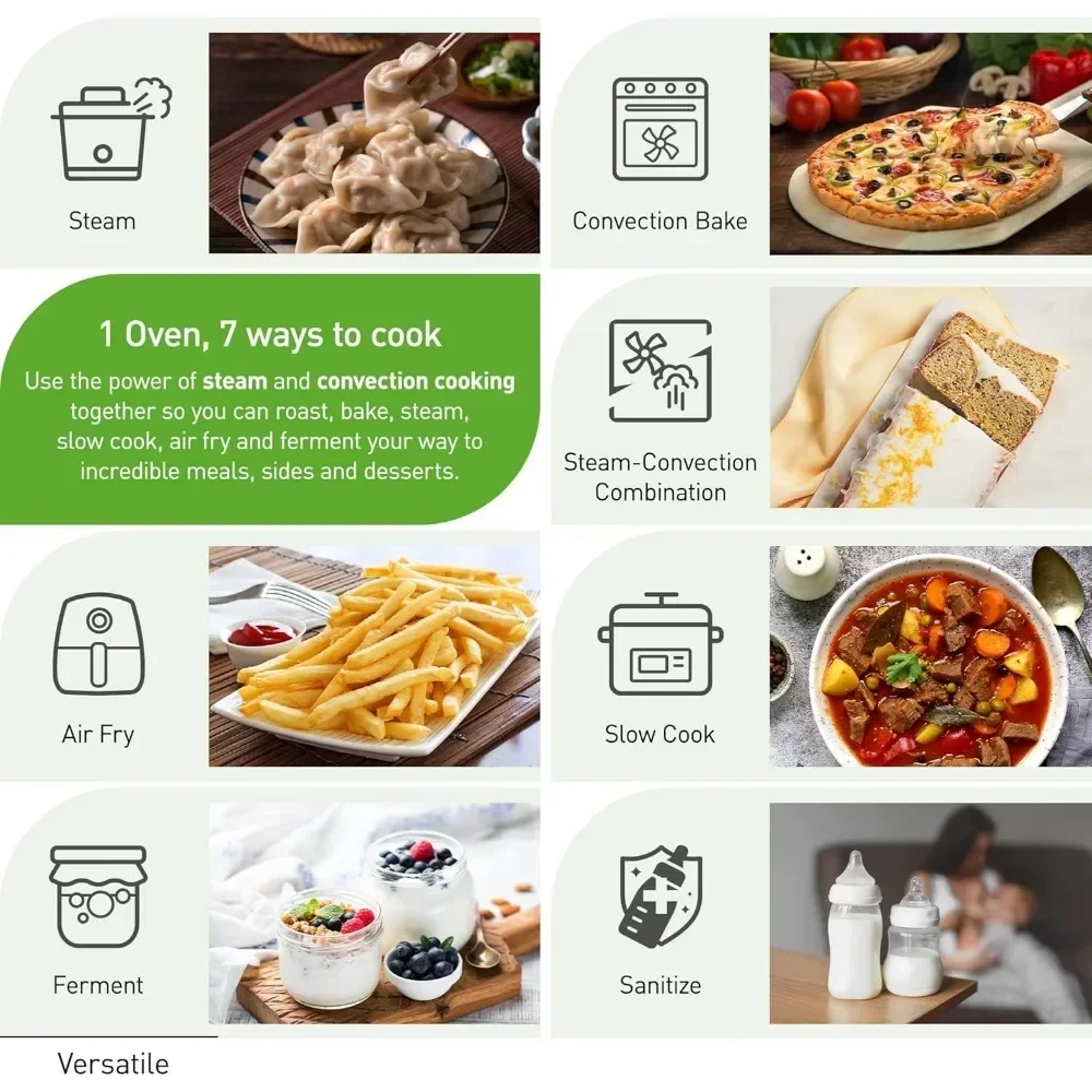 

Компактная духовка HomeChef 7-в-1 с конвекционной выпечкой