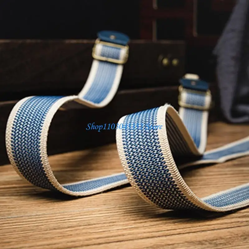 Suspender retro elastis dengan klip punggung yang aman dan tahan lama karet universal aksesori fashion dewasa universal