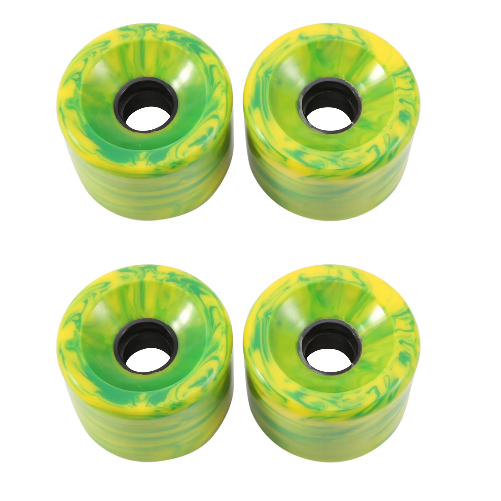 70X51mm Skateboard Action PU Wheel Men and Women Longboard Surfboard Wheels Professional Wheel,Green