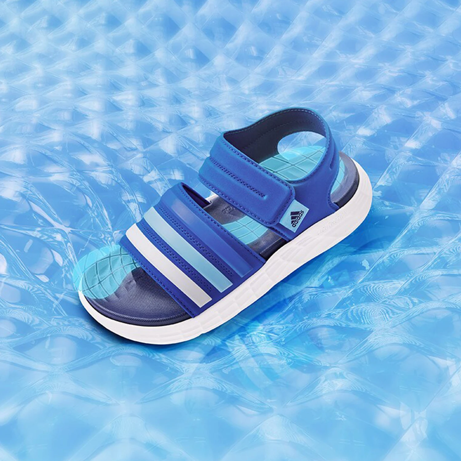 

Adidas Authentic DURAMO SANDAL SL K Big Kid's Beach Sandals ID3533