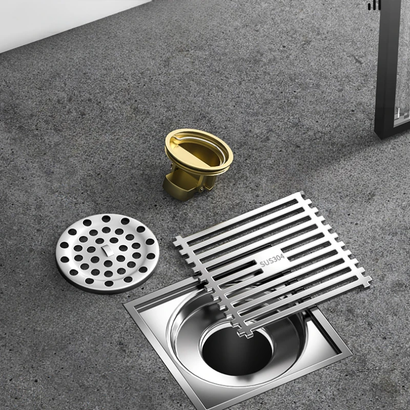 Toilet odor proof stainless steel drainage floor drain