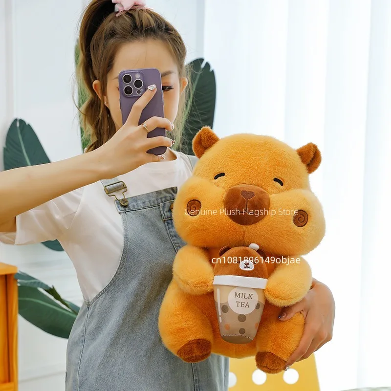 45/55/65Cm Big Size Capybara Grappige Anime Pluche Gevulde Pop Kawaii Kamer Decoratie Knuffels Kussen ornamenten Kinderen Geschenken