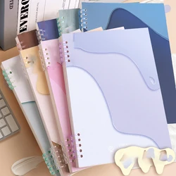 B5 60 Sheets Notebook Spiral Binding Loose-leaf Notebooks with Lines Pages Students School Office Aesthetic Stationery Supplies