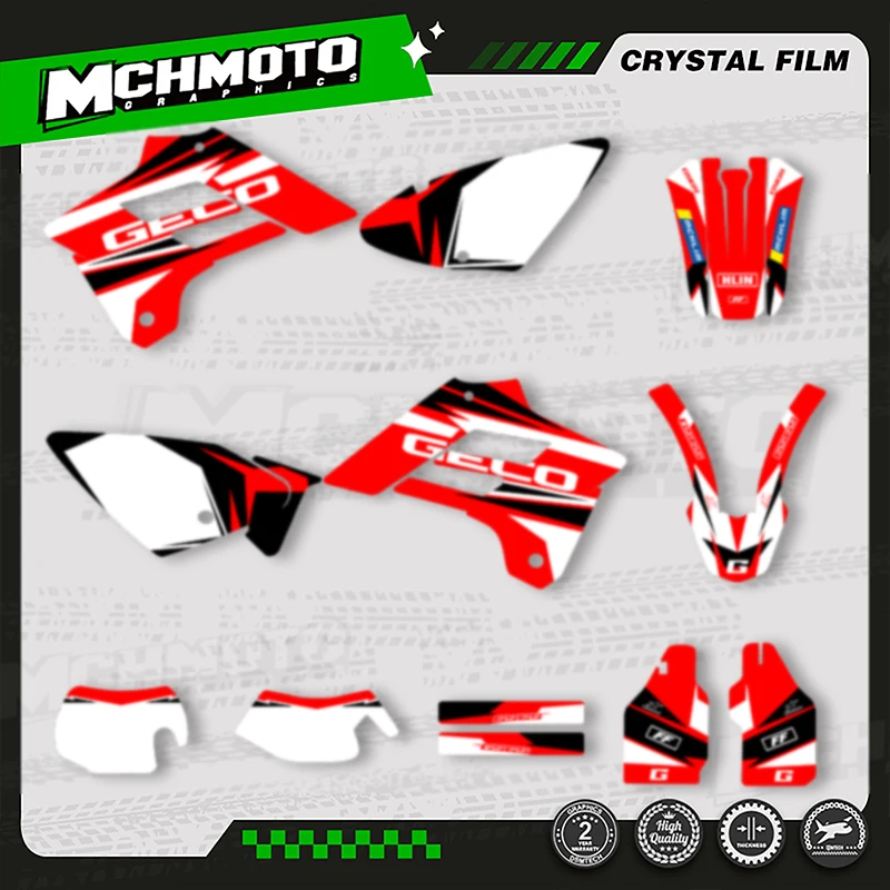 

MCHMFG для GASGAS 2002 2003 2004 2005 2006 EC EC 250 300 350 пользовательские графические фоны наклейки для 3M комплект наклеек 001