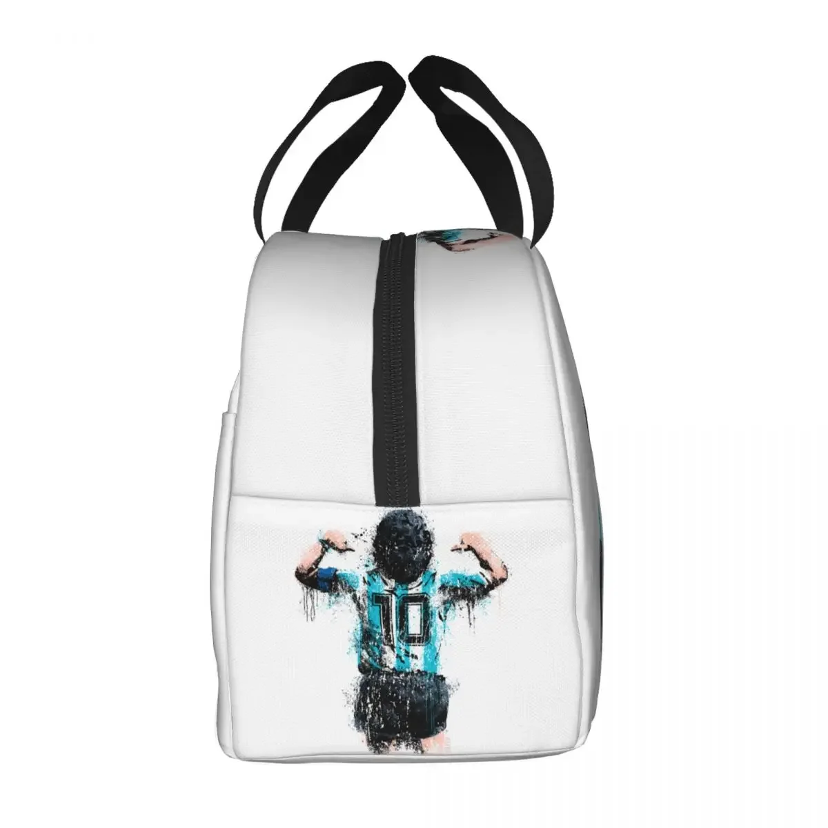 Custom Maradonas Insulated Lunch Bags for School Office Argentina Soccer Legend 10 Resuable Thermal Cooler  Box Children