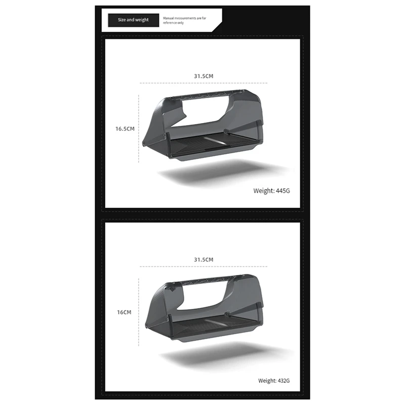 Boîte de rangement pour écran de contrôle central de voiture, modèle Y 2021-2022, boîte de rangement sous écran, LR, universel