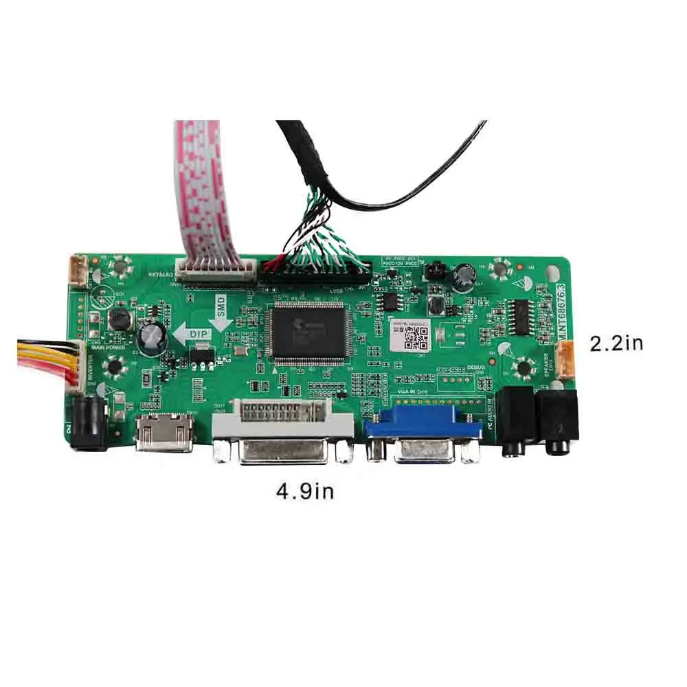 HD MI VGA DVI Board for 28.6