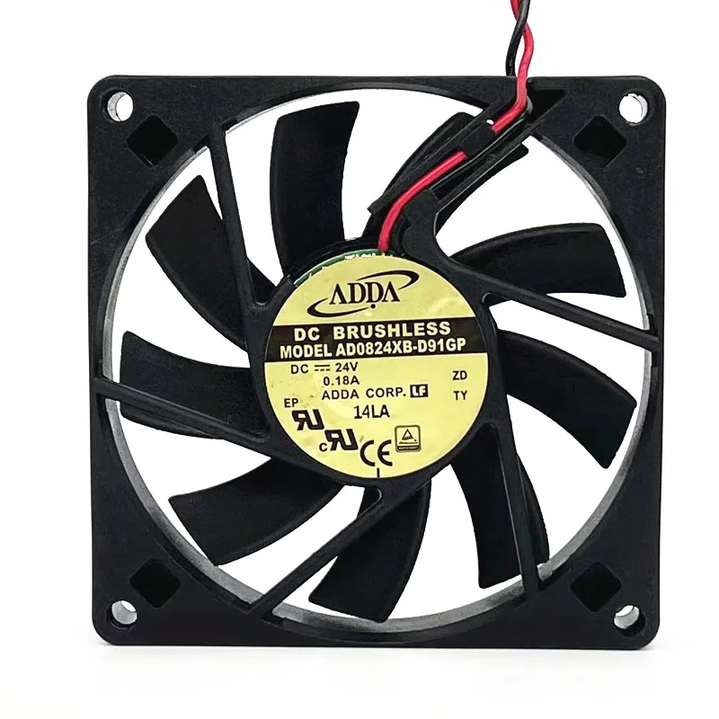 

Ltsf For ADDA AD0824XB-D91GP DC 24V 0.18A 80x80x15mm 2-Wire Server Cooling Fan8cm