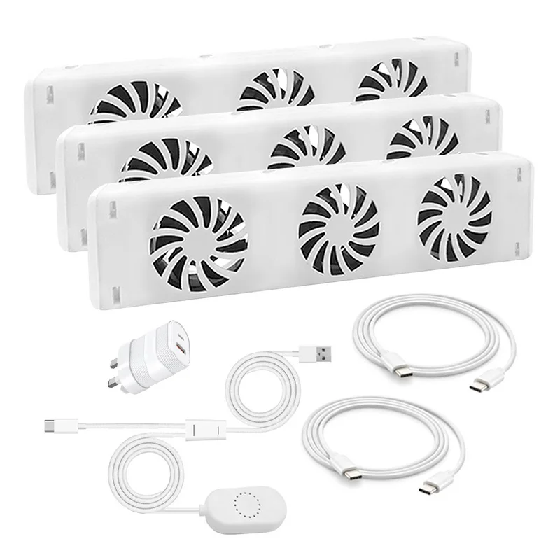 3Fan Magnetic Radiator Cooling Fan for Efficient Air Circulation and Heat Distribution in Home Heating Systems