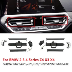 Car Front Central Air Vent Grille Outlet Slide Clip Repair Kit Left&Right For BMW 2 3 4 Z4 X3 X4 F40 F44 G20 G26 G28 G29 G01 G02
