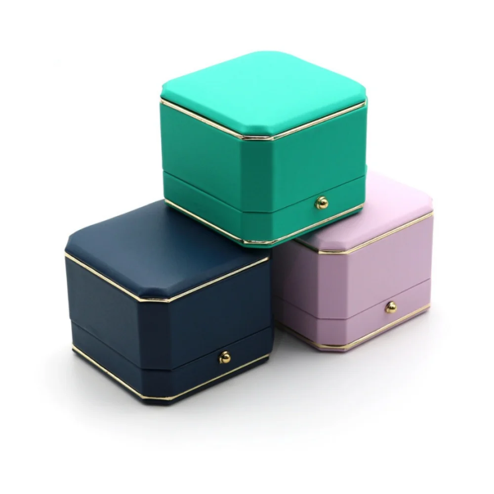 

Octagonal Jewelry Box Pink Necklace Box Ring Box Octagonal For Travel Display Organizing Jewelry Storage