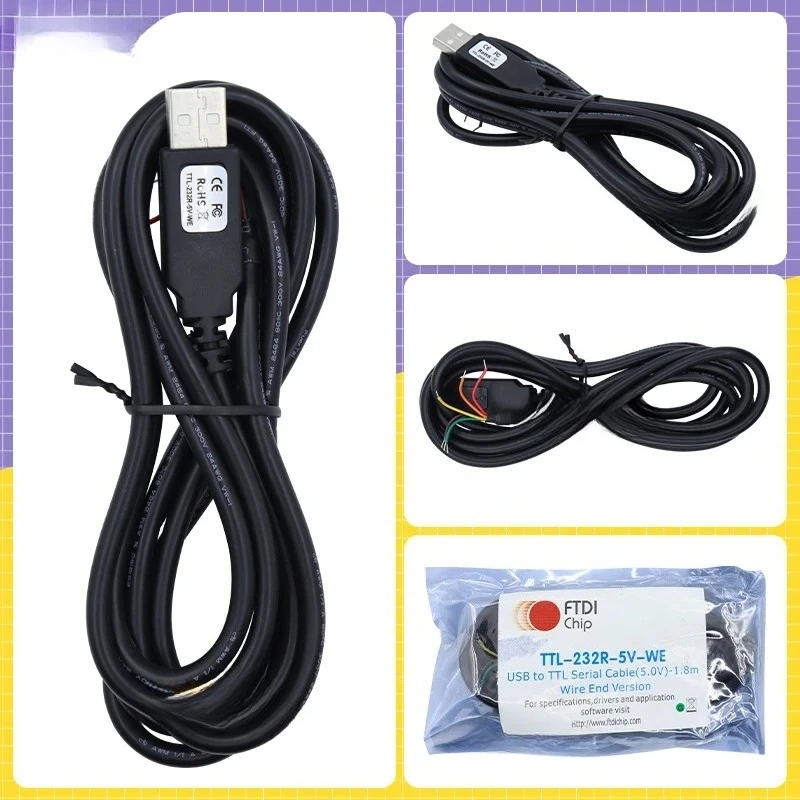 

The TTL-232R-3V3-WE UART cable supports +3.3V UART signal +5V/75mA power output
