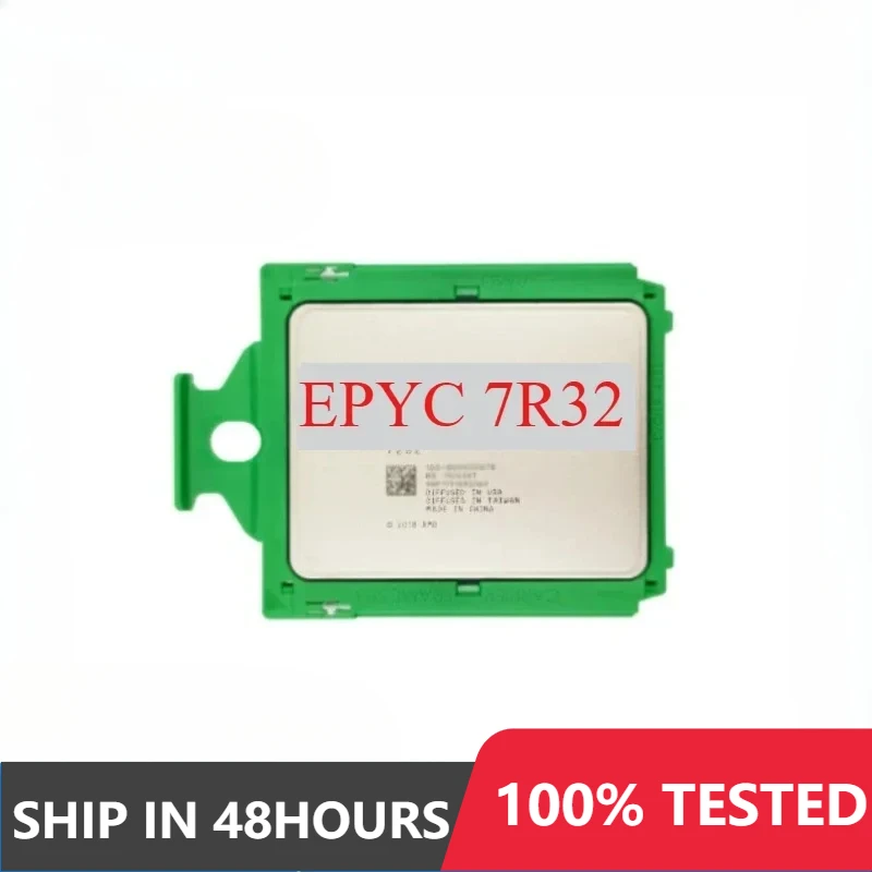 used Perfect test EPYC 7R32 EPYC7R32 CPU 48C/96T 2.4Ghz 32MB Cache 280W 48-Cores 96-Threads SP3 Processor