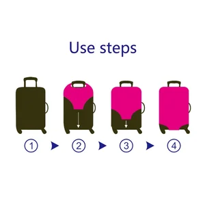 غطاء واقي للأمتعة بلون خالص مناسب لحقائب السفر مقاس 18-28 بوصة أفضل 10 بطانة حقائب مبيعا - رقم 9