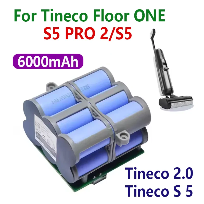 NEW Lithium Original For Tineco 2.0 Tineco S5 Fu Wan washing machine battery 6Ah large capacbattery accessories S3 accessories